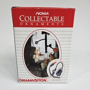 Vintage 1989‎ Noma Ornamotion Christmas Collectable Ornaments Angels W/ Motor